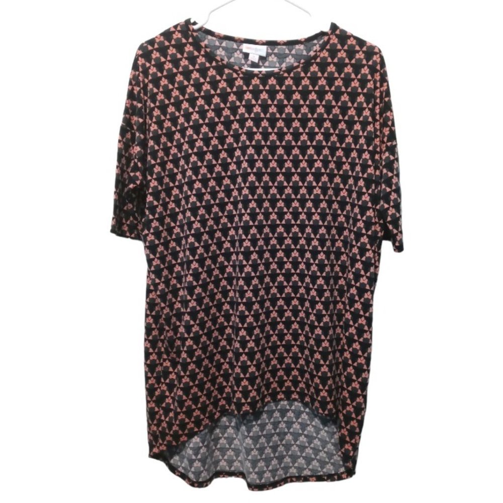 Women’s LuLaRoe Disney Minnie Mouse Casual Shirt Pink Bow Size Small